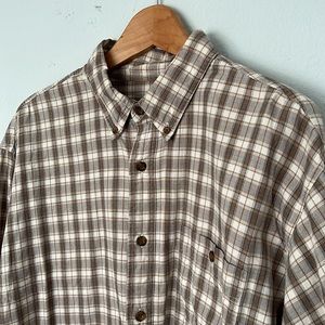 WOOLRICH John Rich and Bros Casual Plaid Shirt Outdoors Men’s